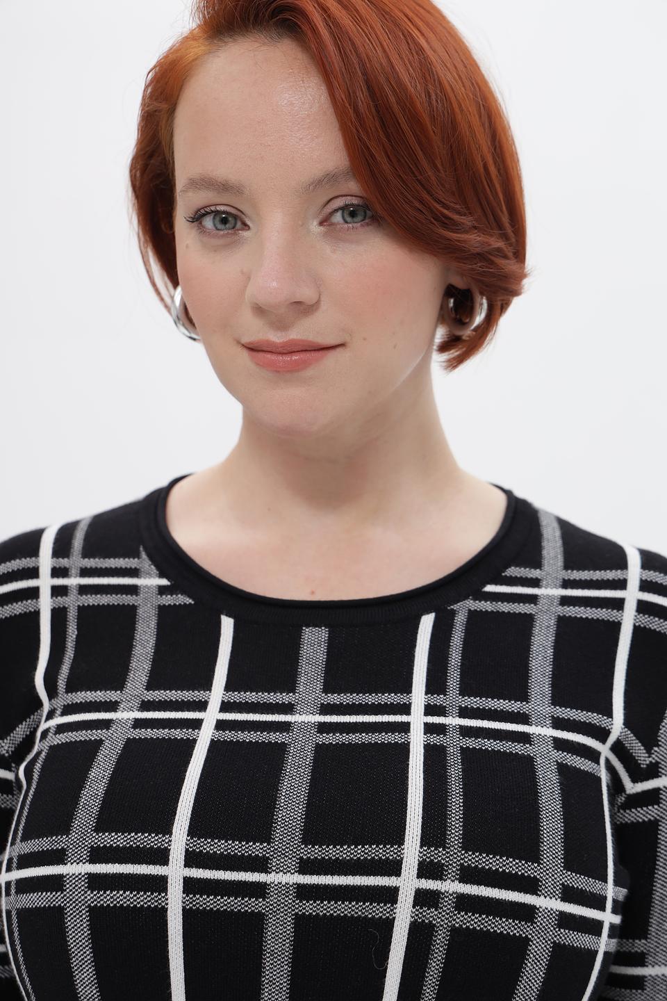 Пуловер Passioni в клетку