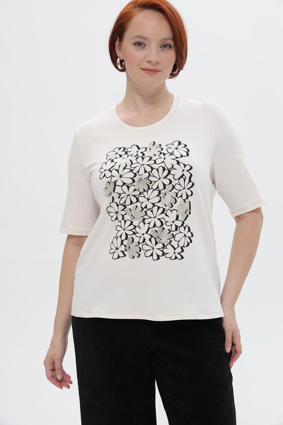 Футболка Frank Walder с цветочным принтом