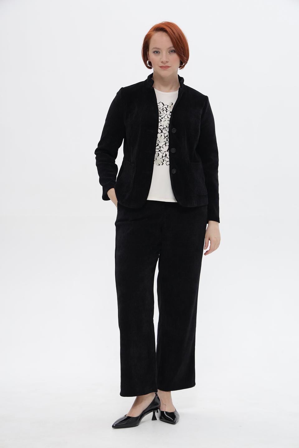 Брюки Frank Walder черные вельветовые