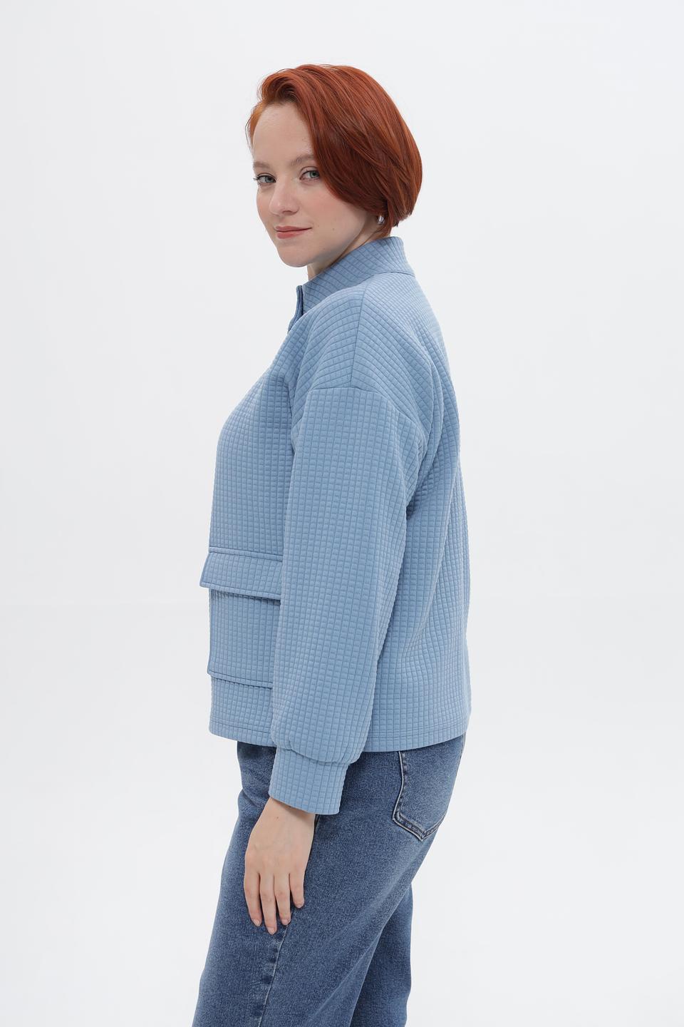 Жакет Rabe collection стеганый голубой