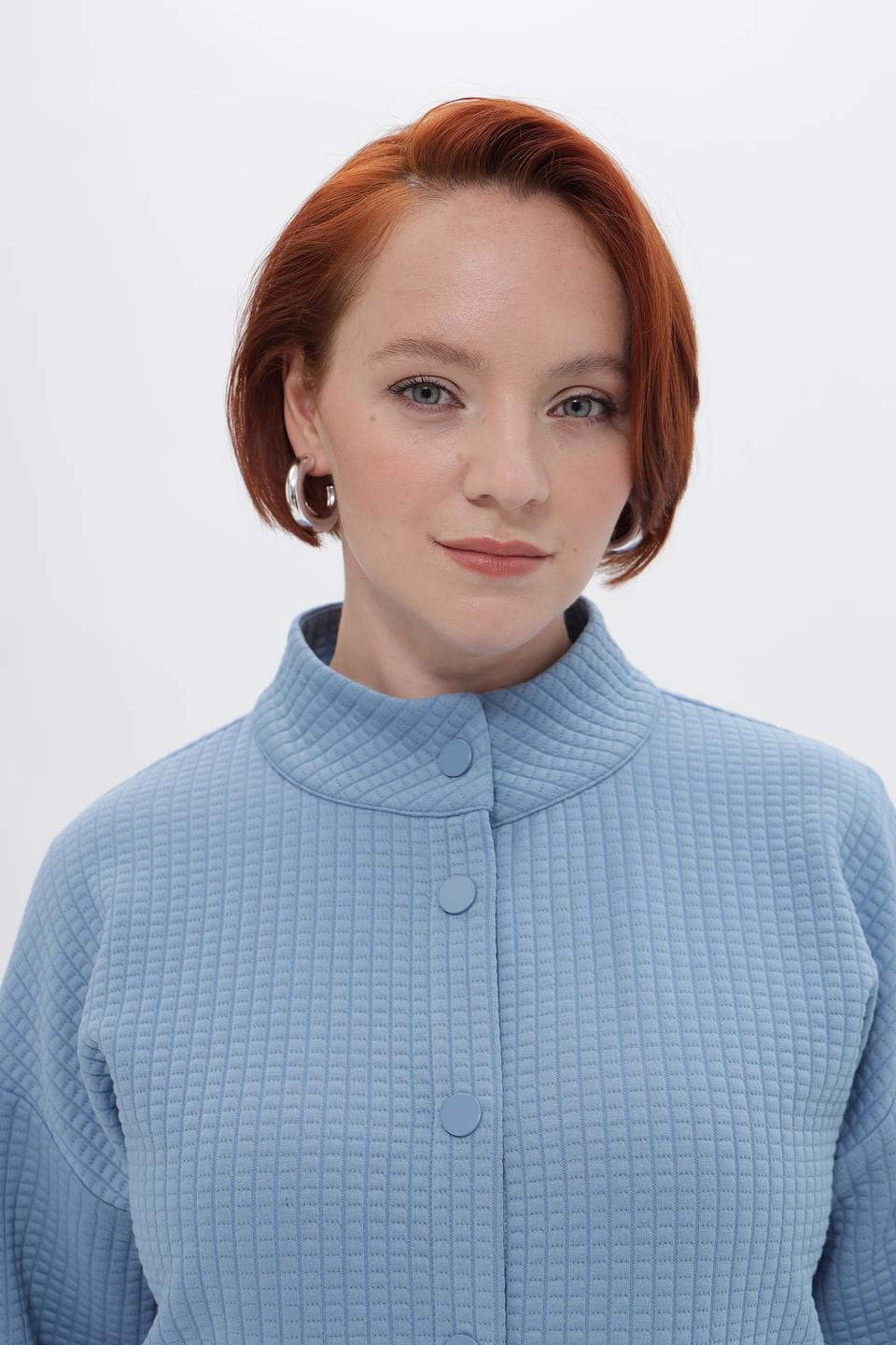 Жакет Rabe collection стеганый голубой