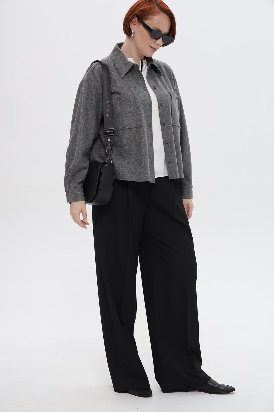 Брюки клёш Luisa Cerano чёрные