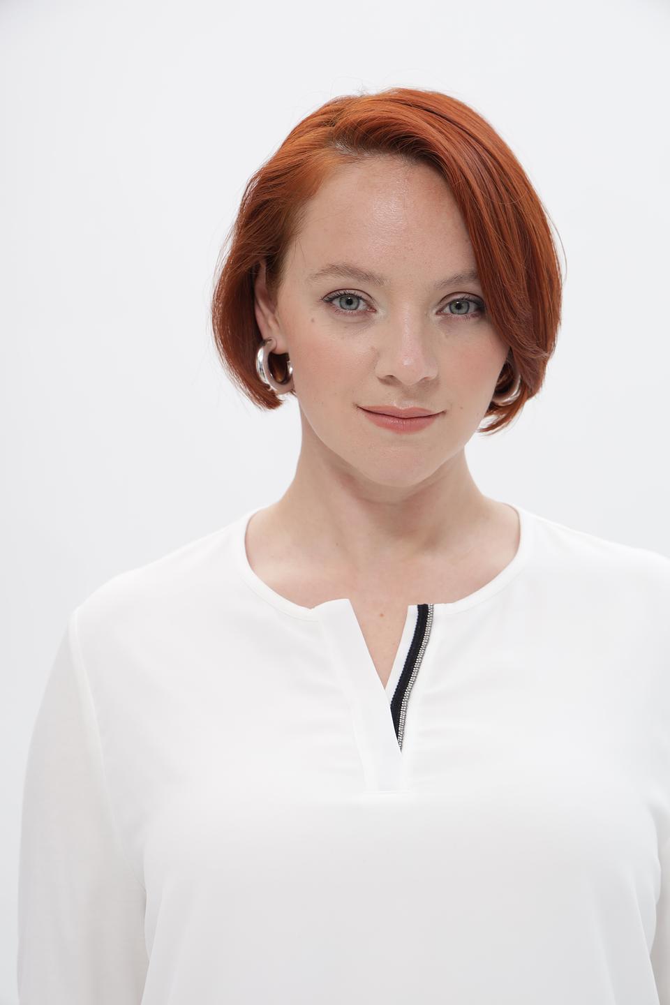 Блузка Frank Walder с V-образным вырезом