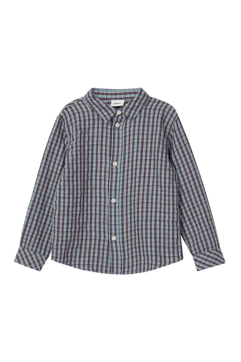 Рубашка s.Oliver в клетку синяя