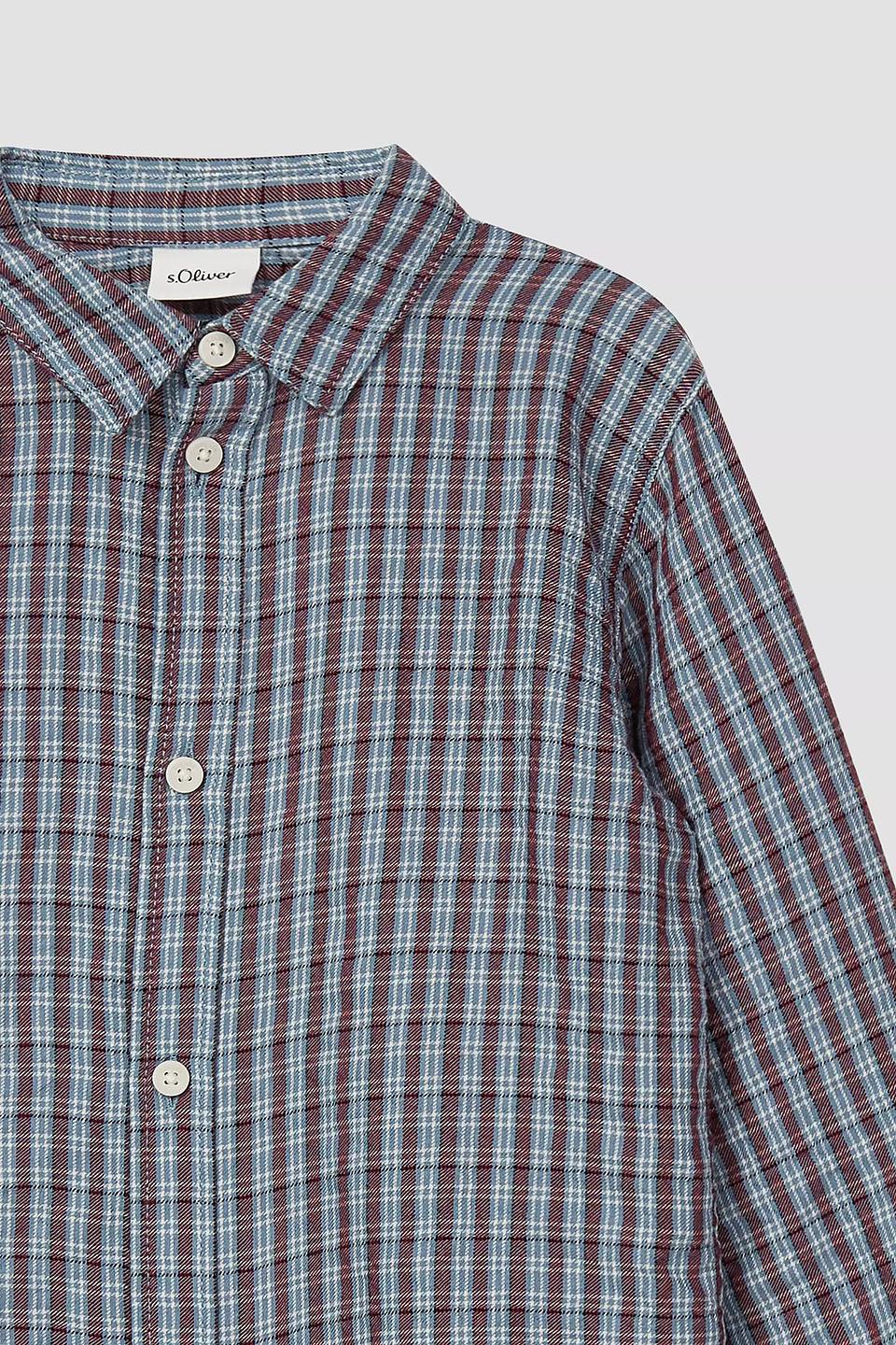 Рубашка s.Oliver в клетку синяя