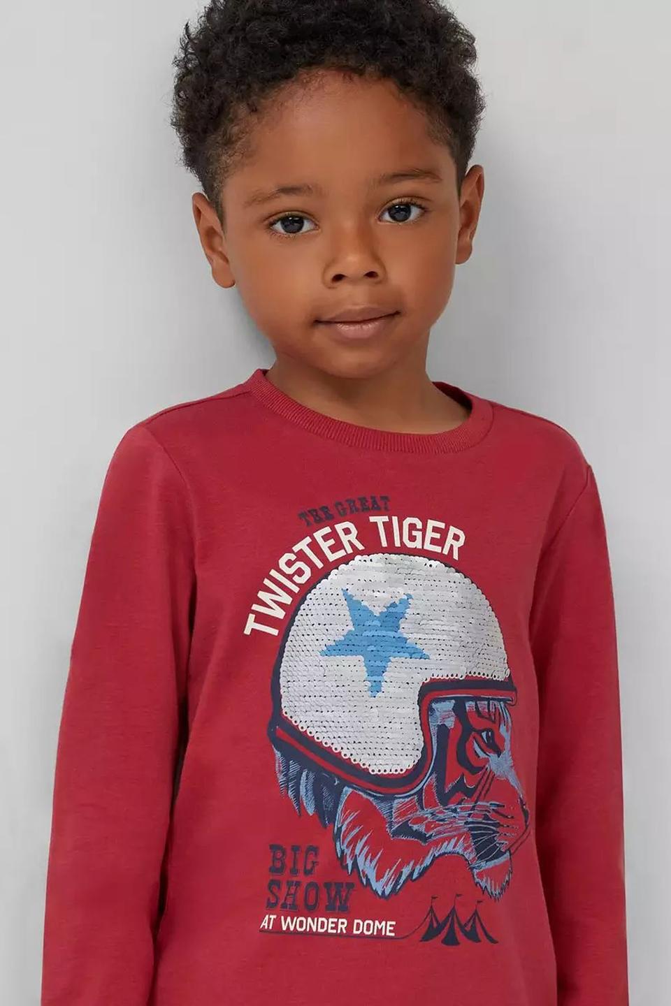 Футболка s.Oliver с тигром красный