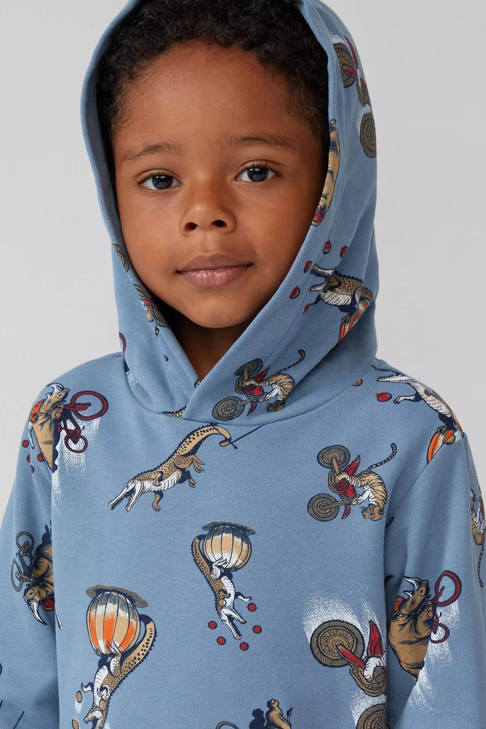 Толстовка s.Oliver с принтом голубой