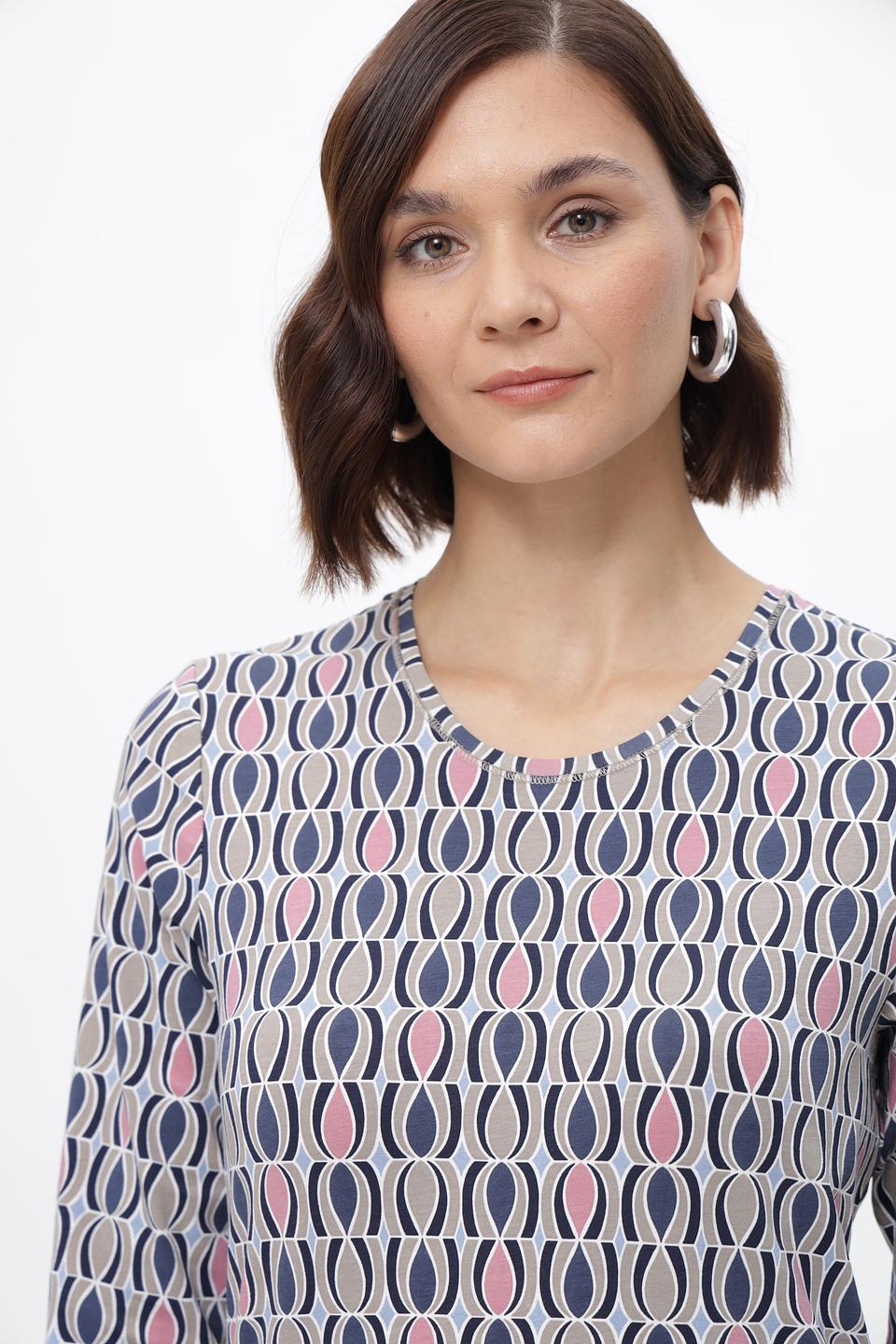 Блуза Olsen с геометричным принтом