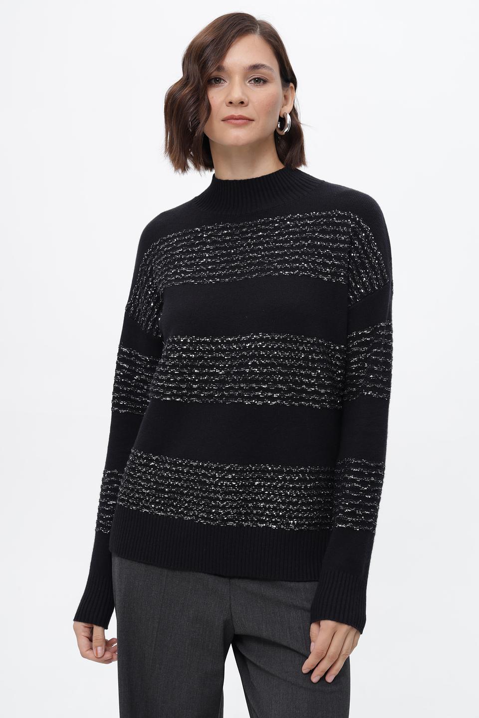 Пуловер Lebek с полосками