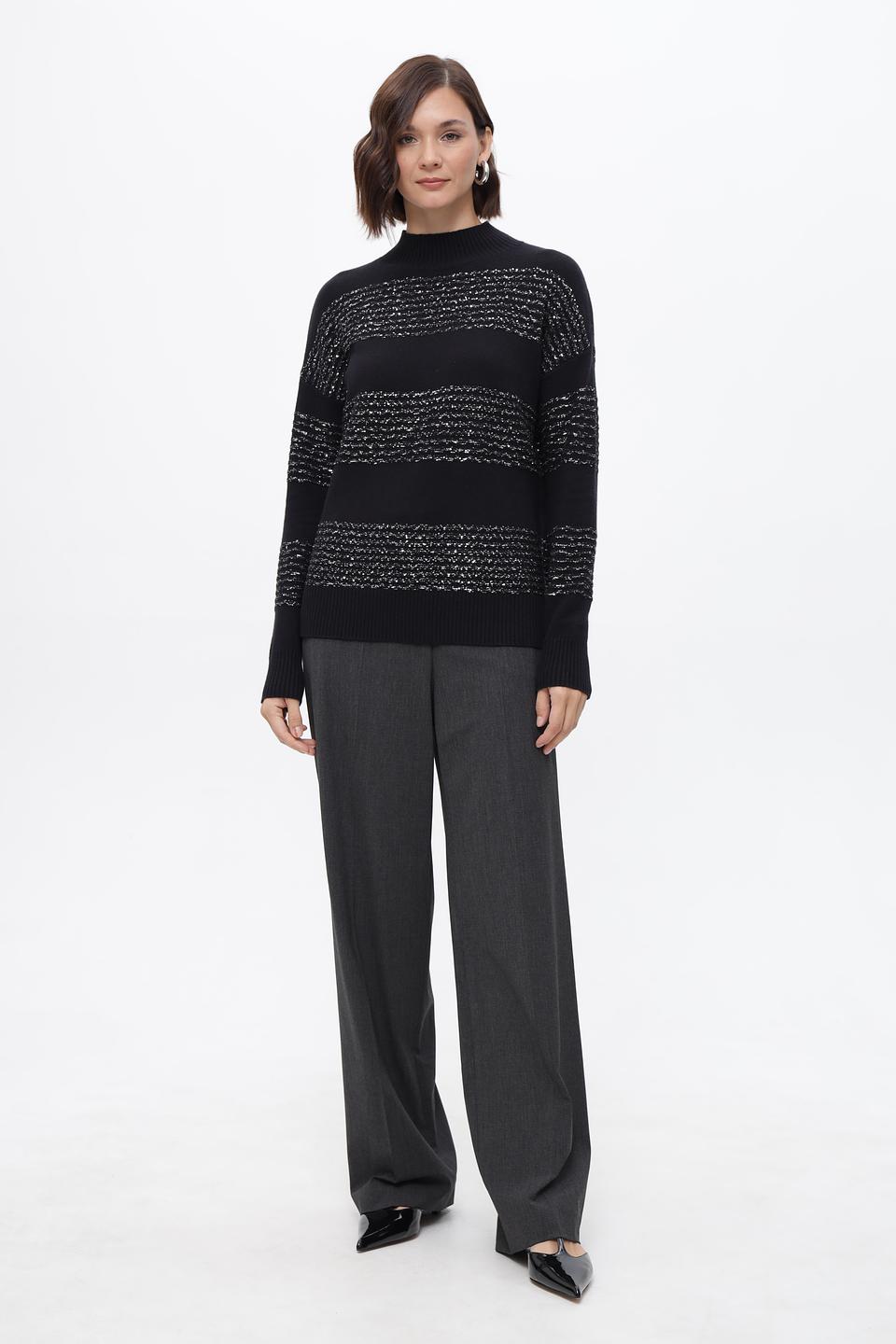 Пуловер Lebek с полосками