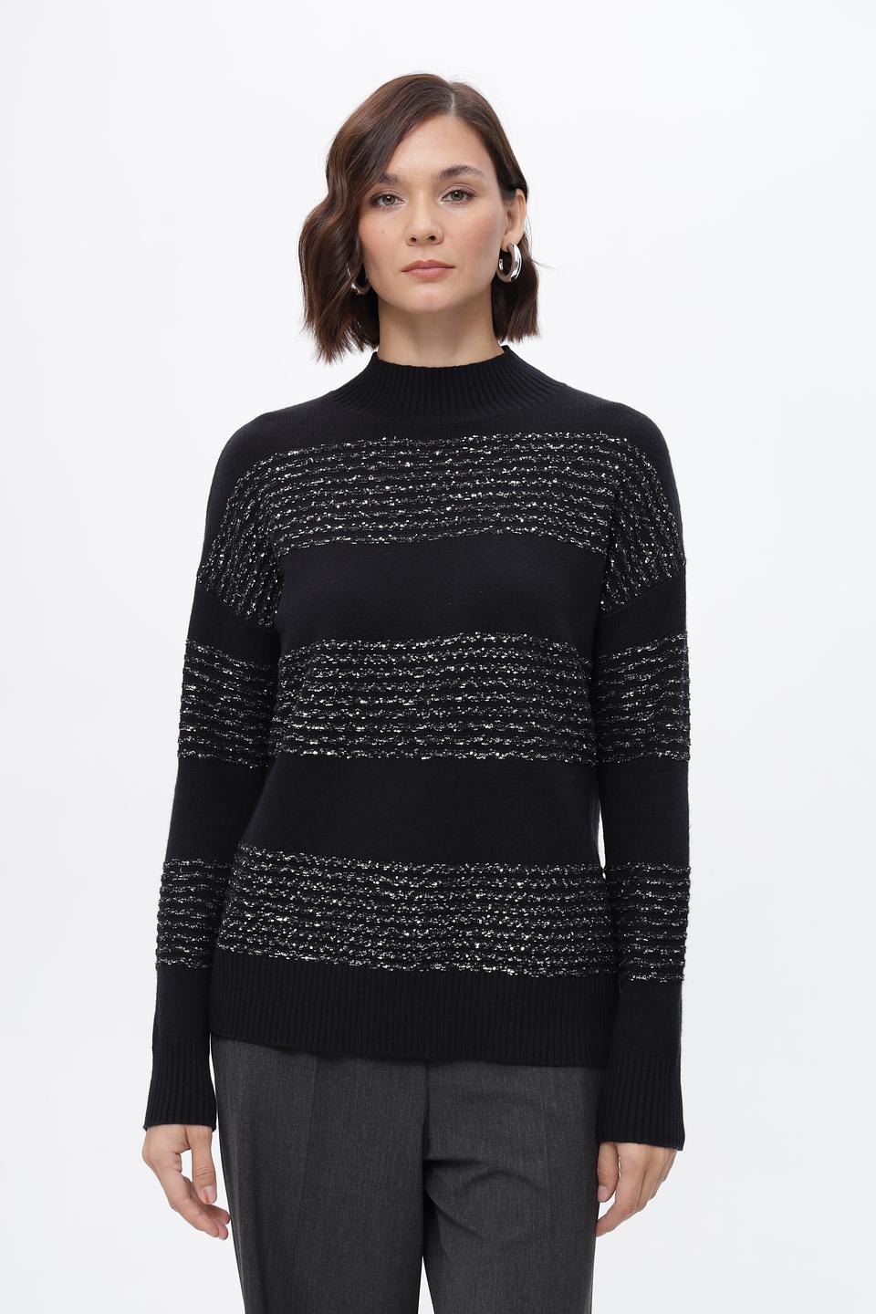 Пуловер Lebek с полосками