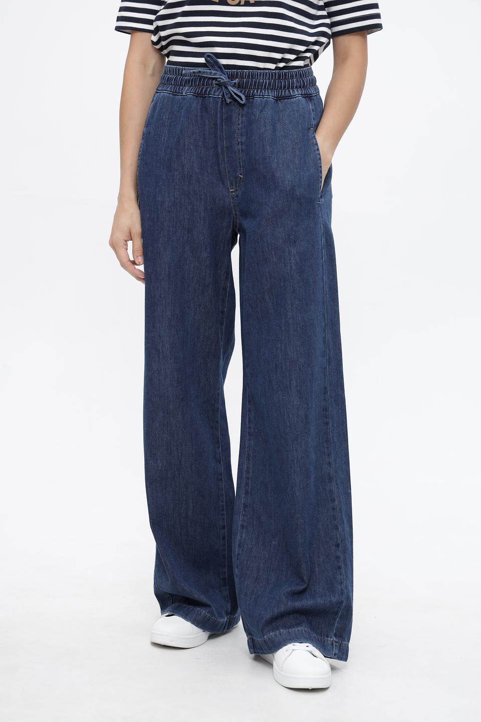 Джинсы палаццо Lecomte синие