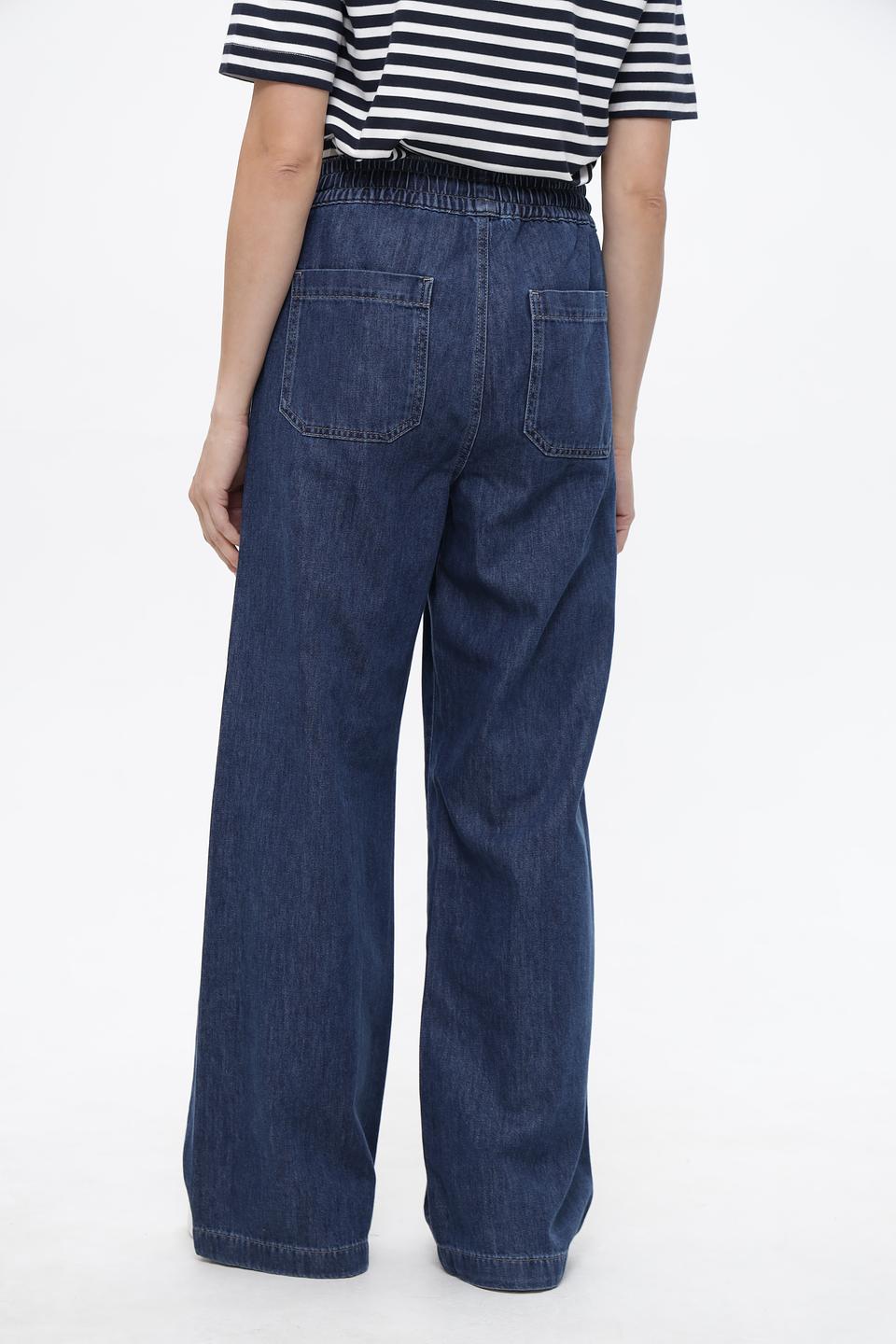 Джинсы палаццо Lecomte синие