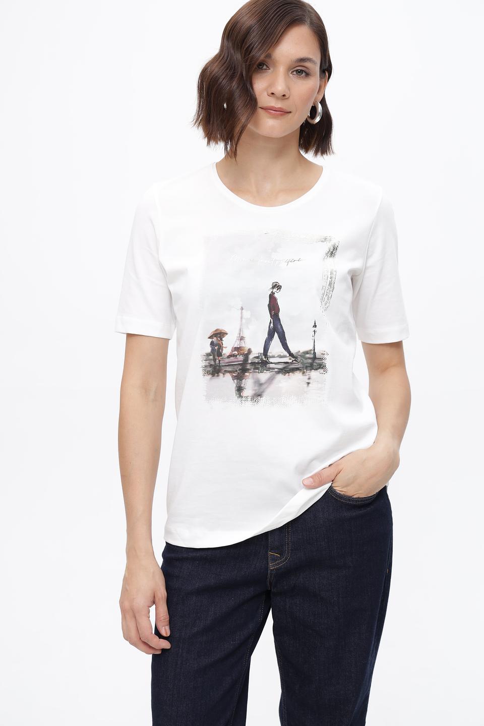 Футболка Steilmann с принтом «Париж»