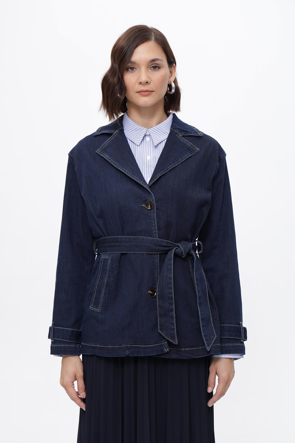 Жакет Steilmann джинсовый с поясом