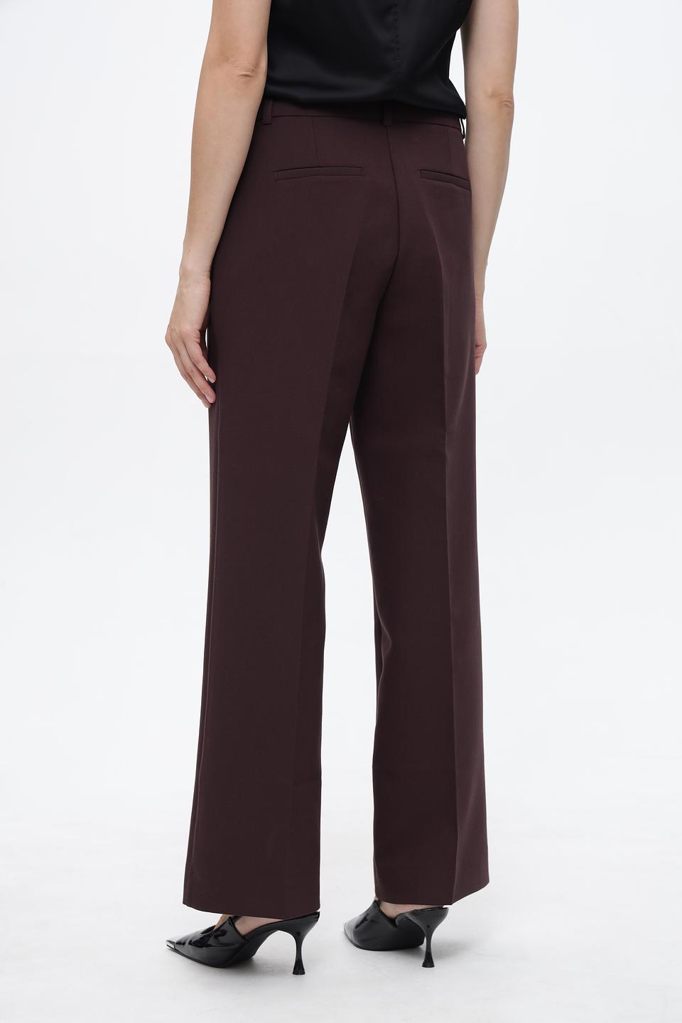 Брюки Bugatti клёш бордовые