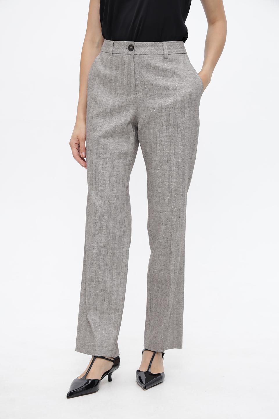 Брюки прямые Marc Cain в клетку