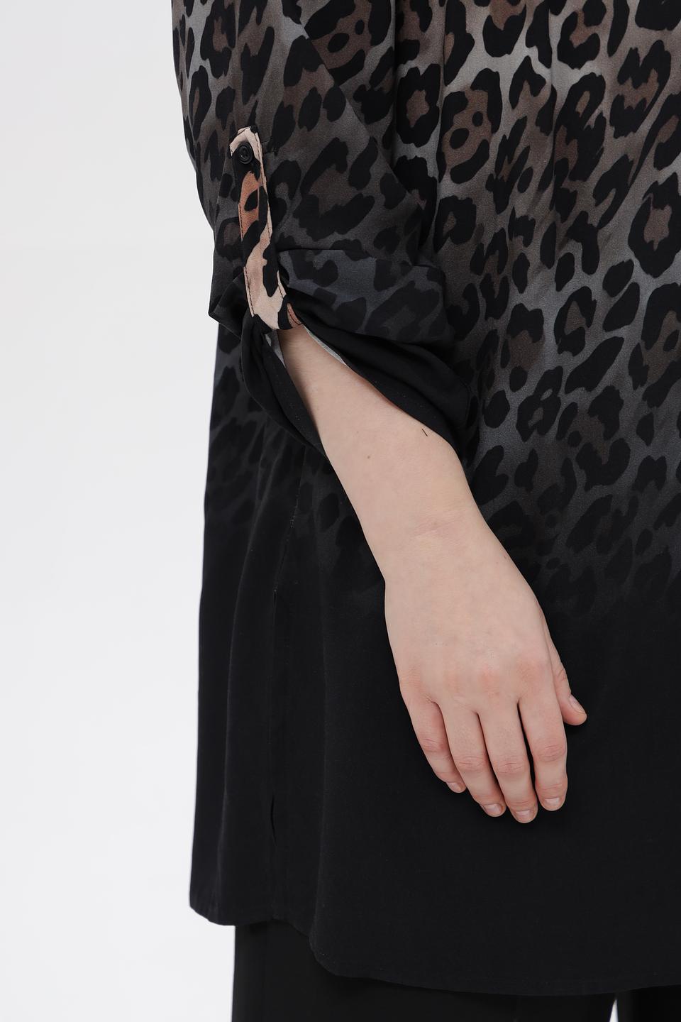 Блузка Doris Streich с принтом леопард