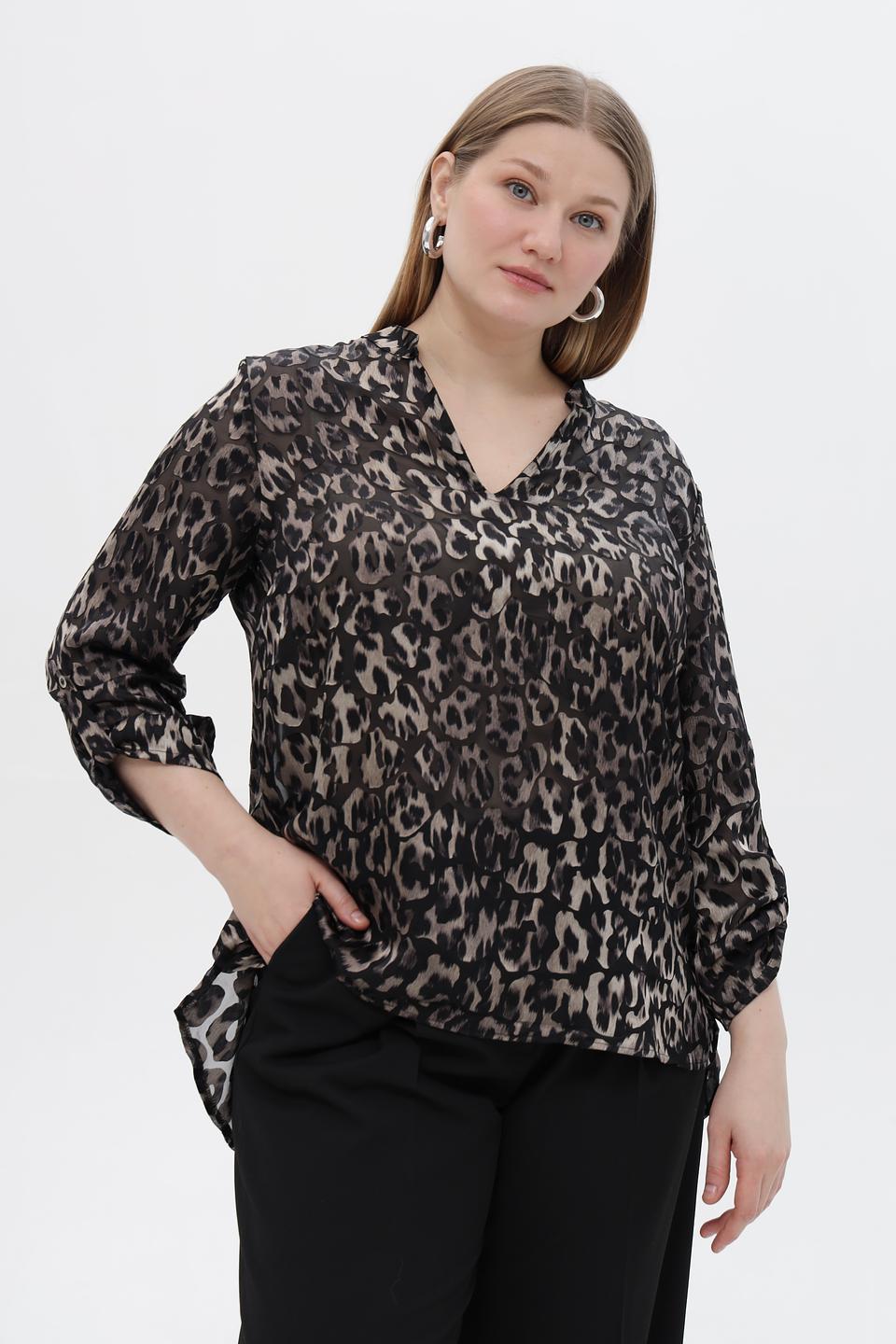 Блузка Doris Streich леопард