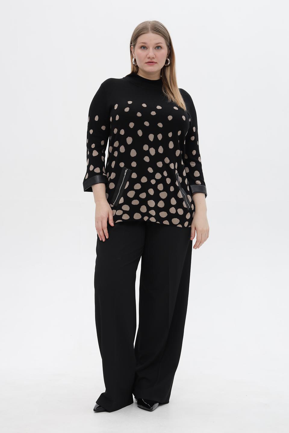 Пуловер Doris Streich в горошек