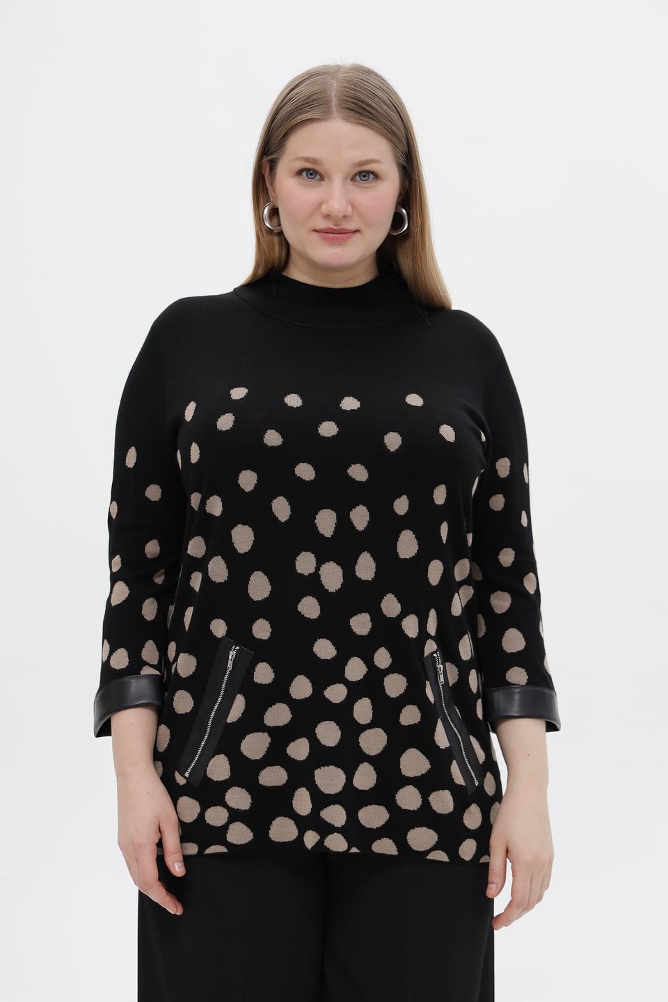 Пуловер Doris Streich в горошек