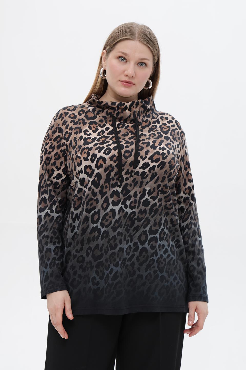 Блузка Doris Streich с леопардовым принтом