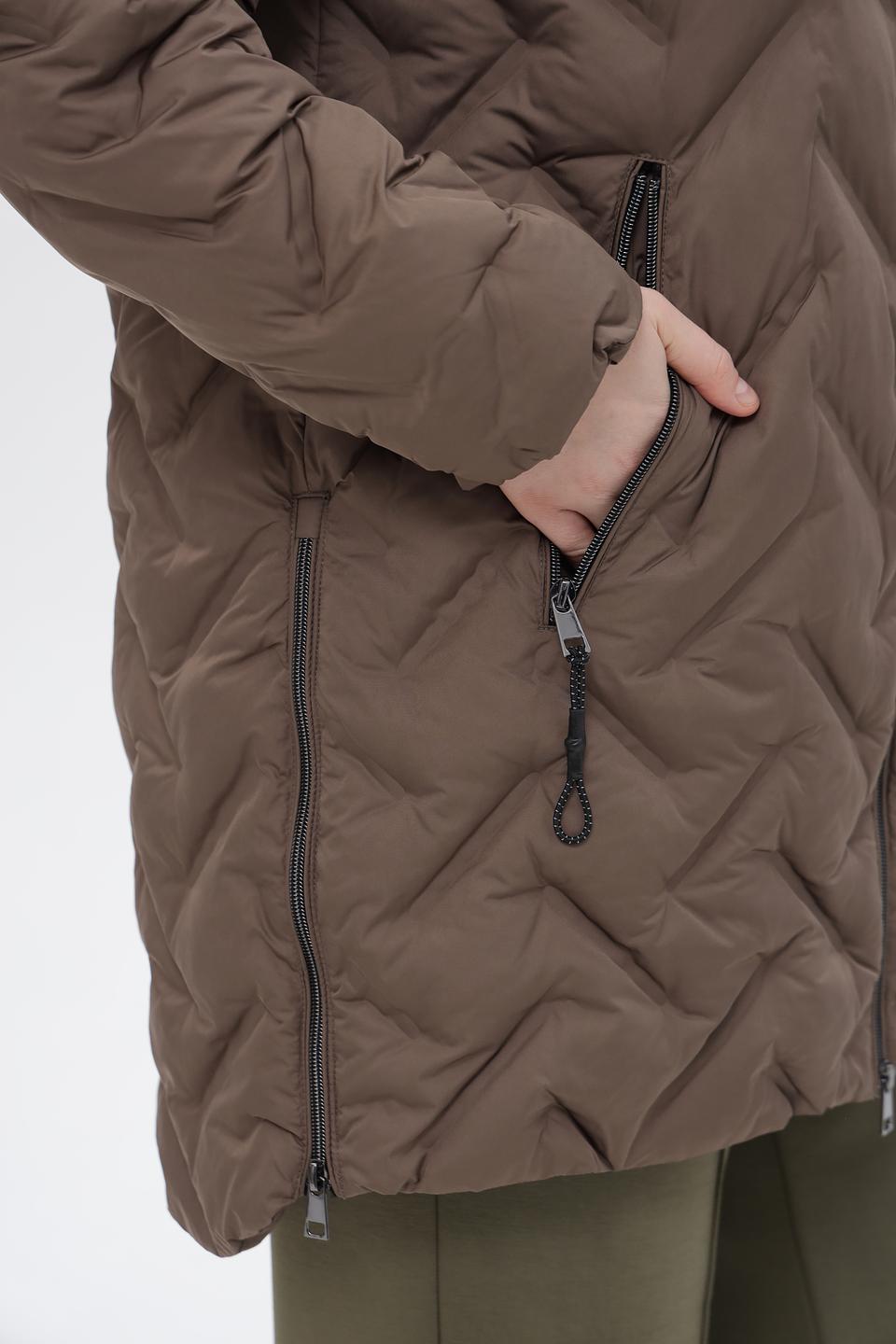 Куртка Lebek стеганая коричневая