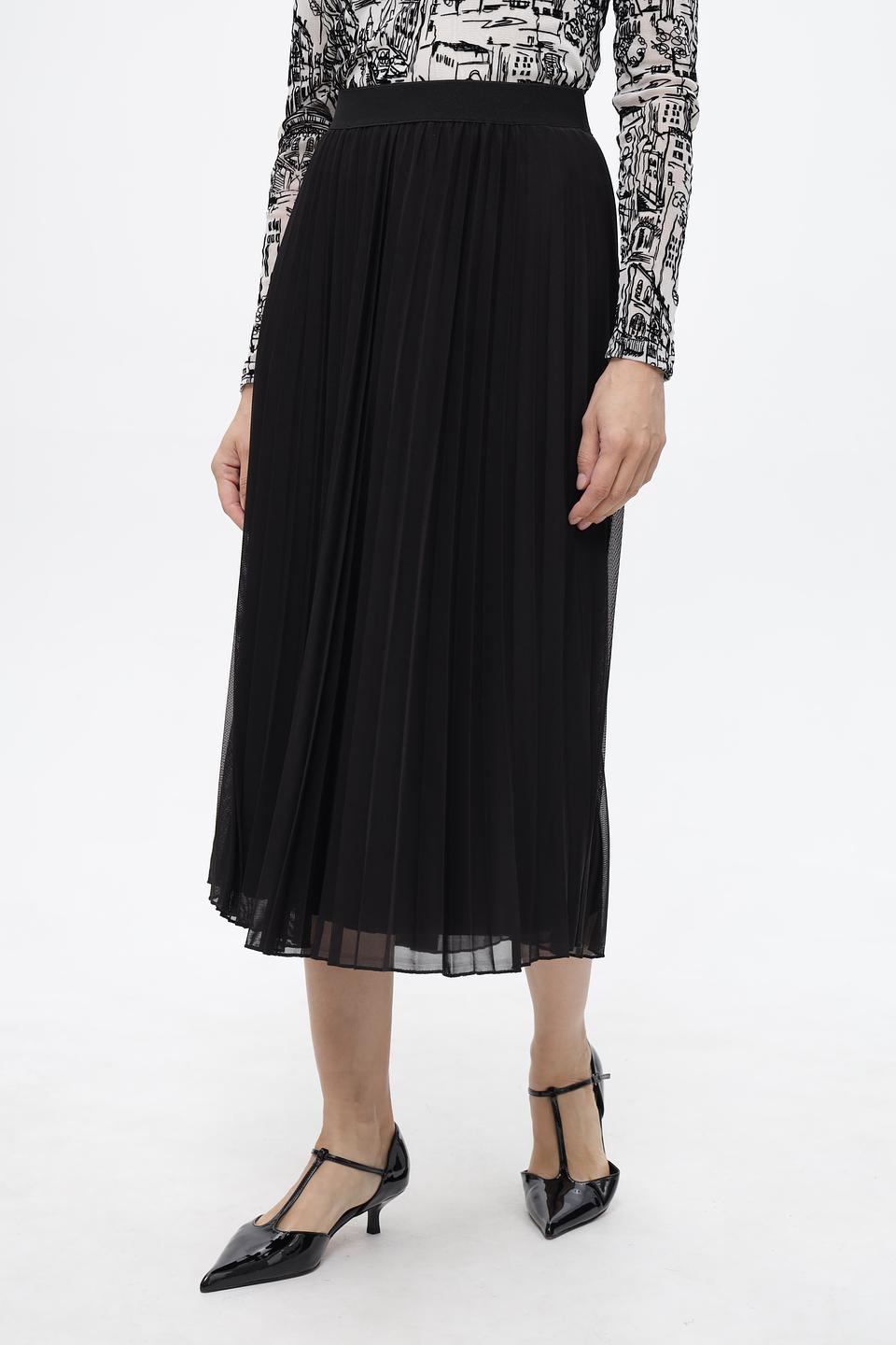 Юбка Frank Walder плиссированная черная