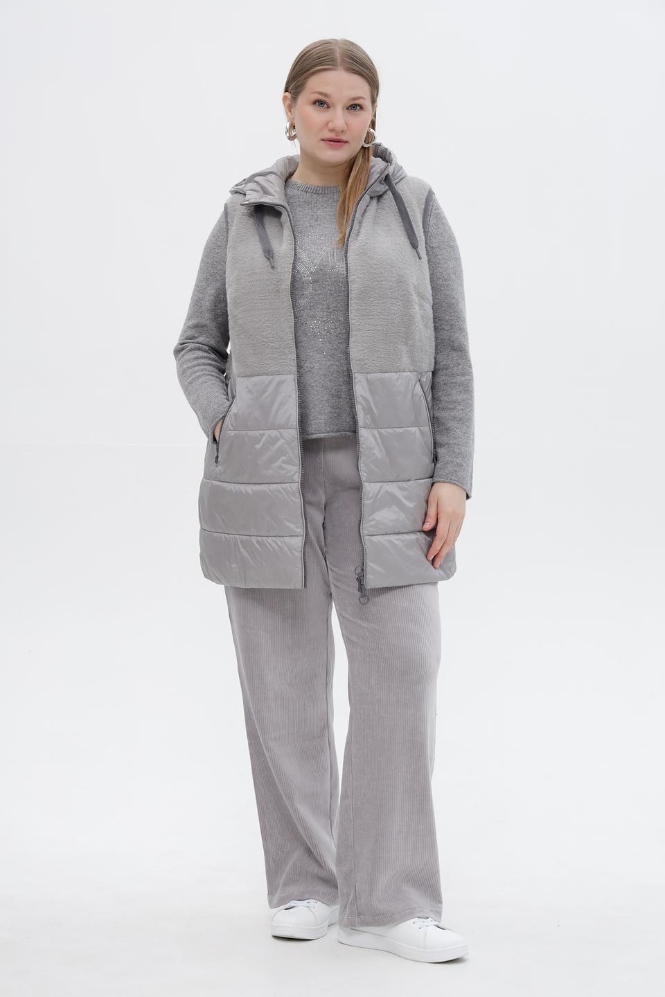 Жилет утепленный Lebek серый