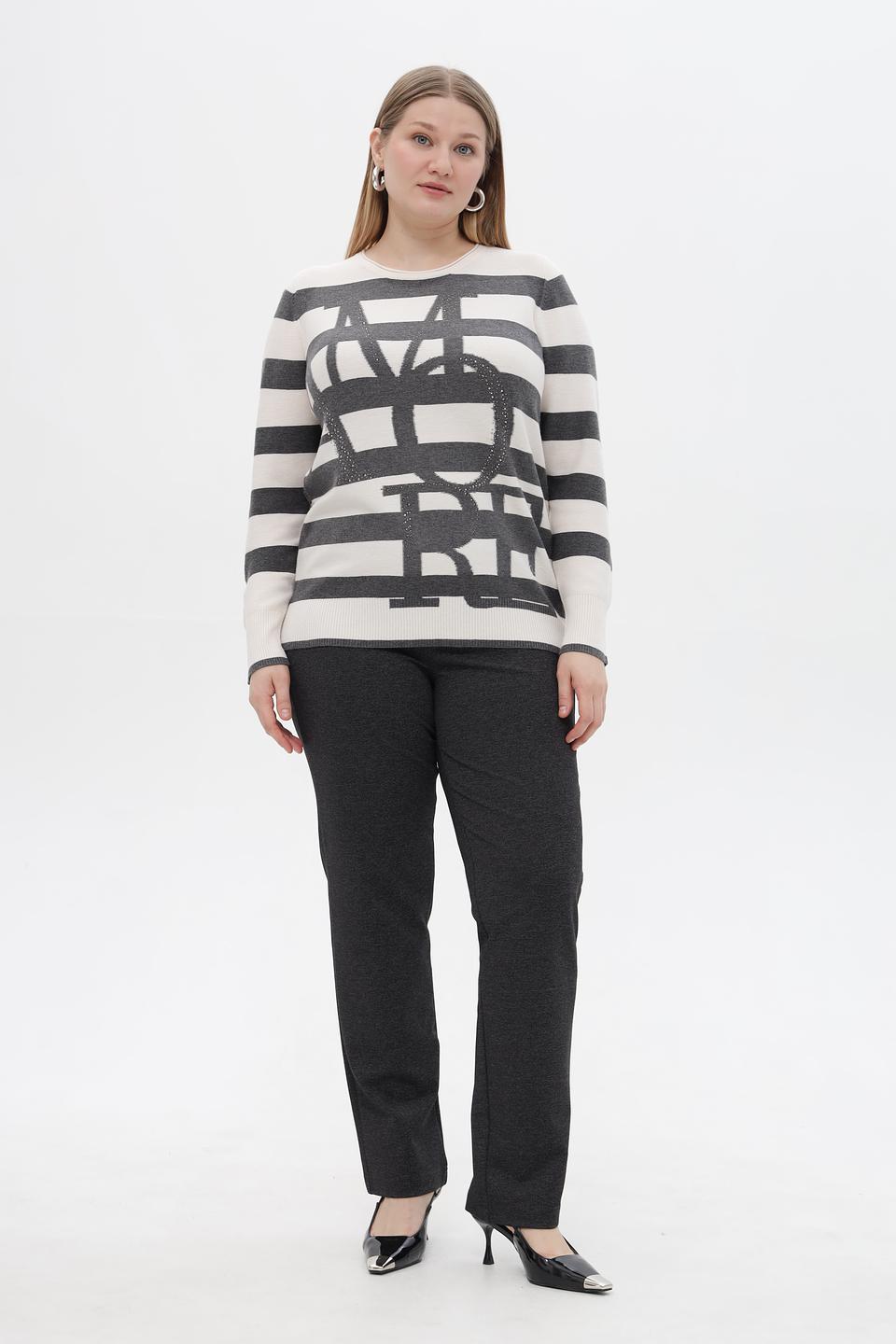 Пуловер Rabe collection в полоску