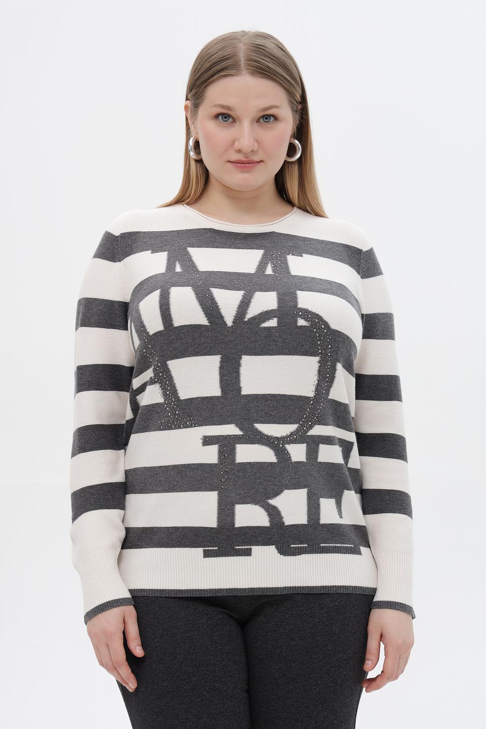 Пуловер Rabe collection в полоску