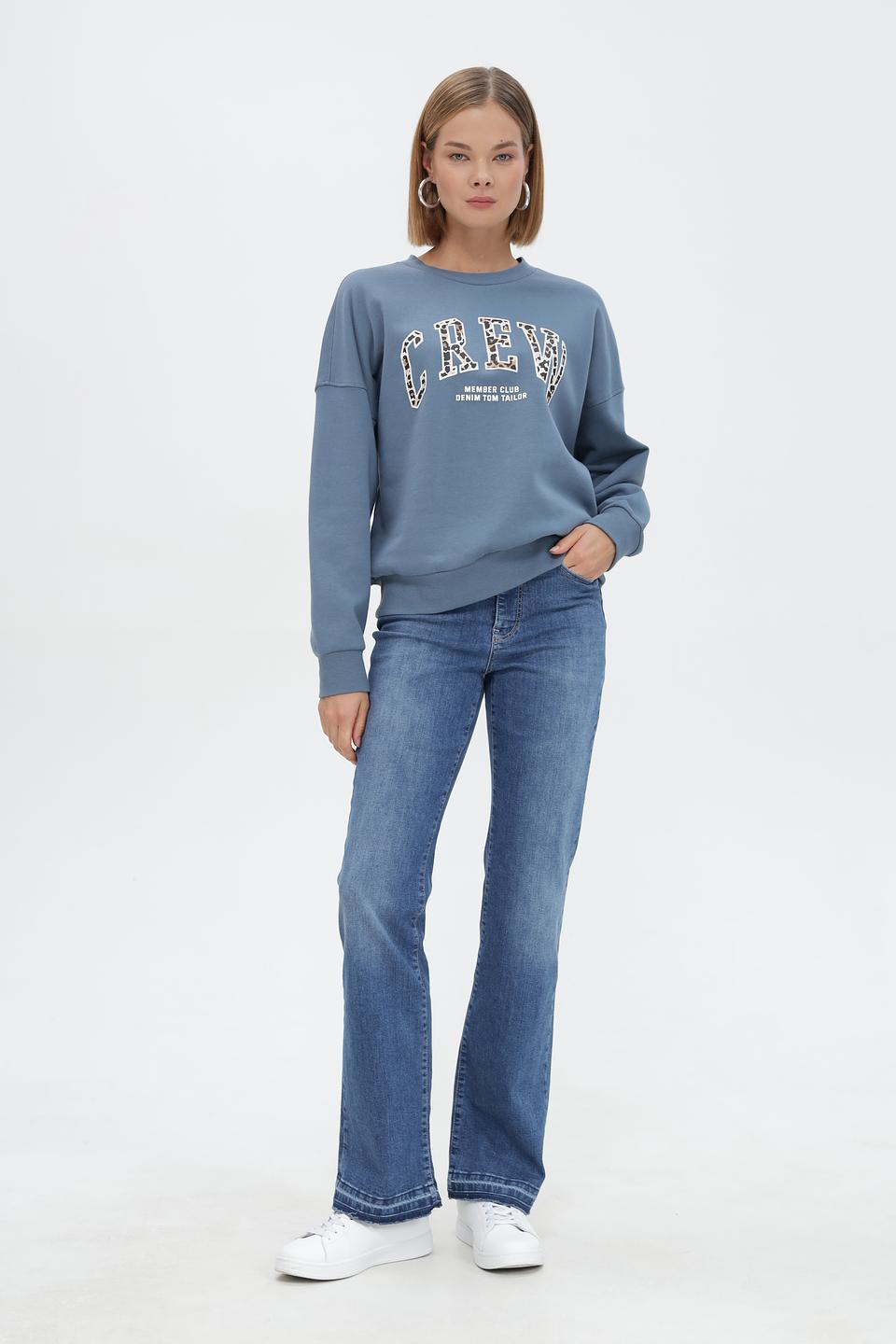 Пуловер Tom Tailor denim Crew синий