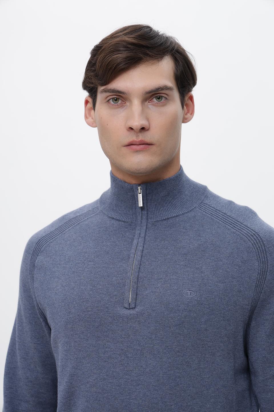 Джемпер Tom Tailor с молнией серый