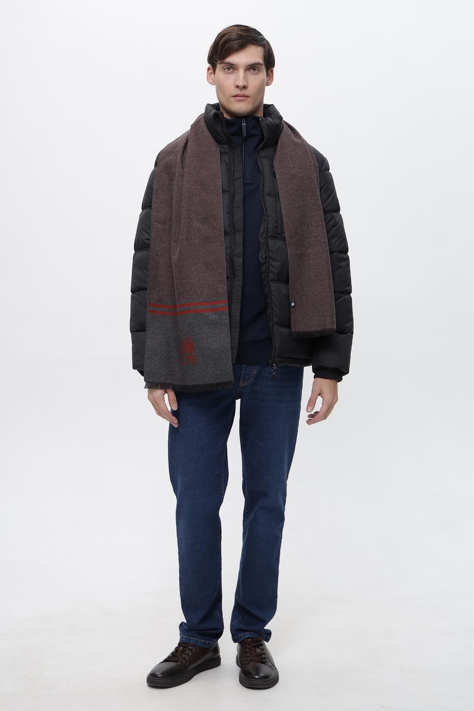 Шарф Lerros коричневый в клетку