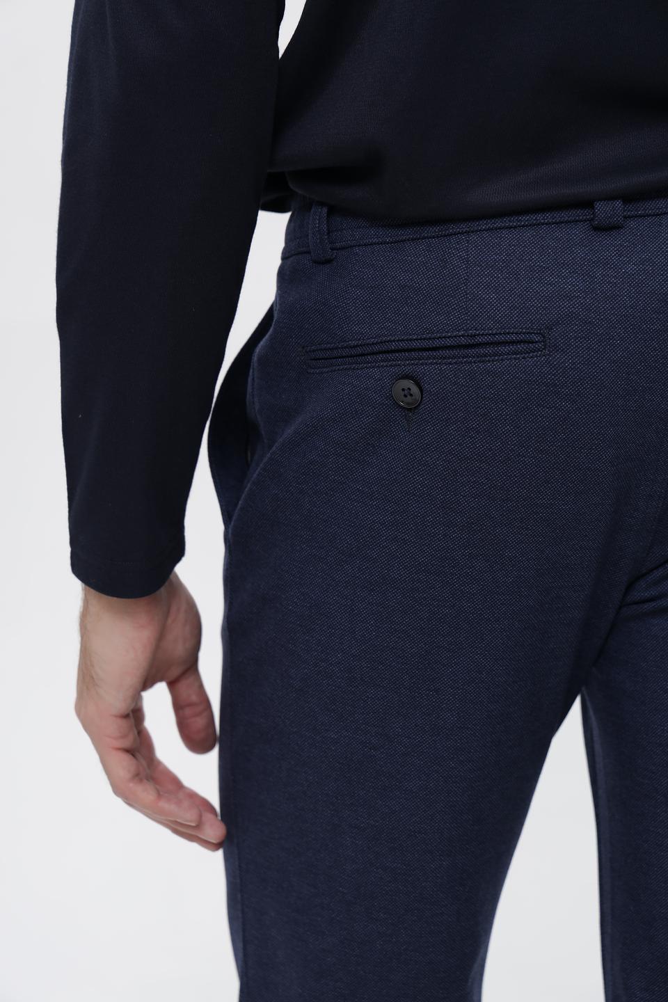 Брюки Bugatti синие с манжетами
