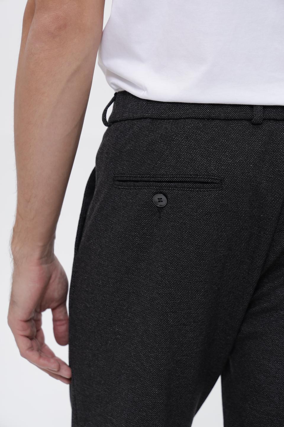 Брюки Bugatti серые с защипами