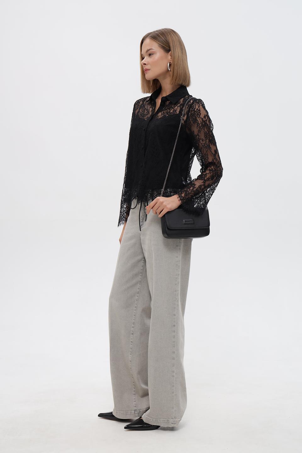 Сумка Bugatti кожаная черная