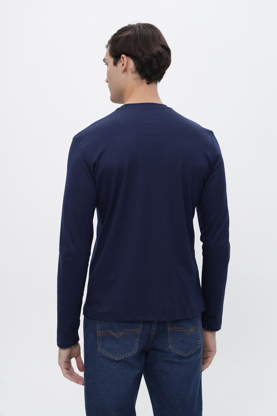 Лонгслив Desoto тёмно-синий