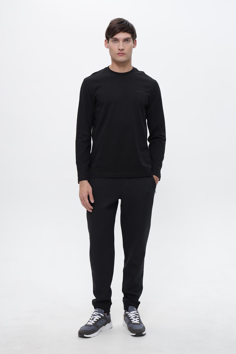 Лонгслив Bugatti чёрный