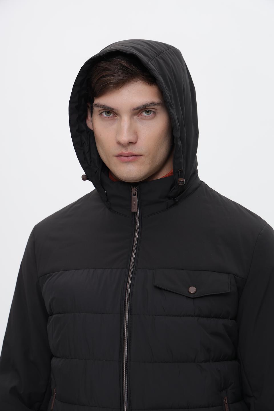 Куртка Bugatti стеганая чёрная