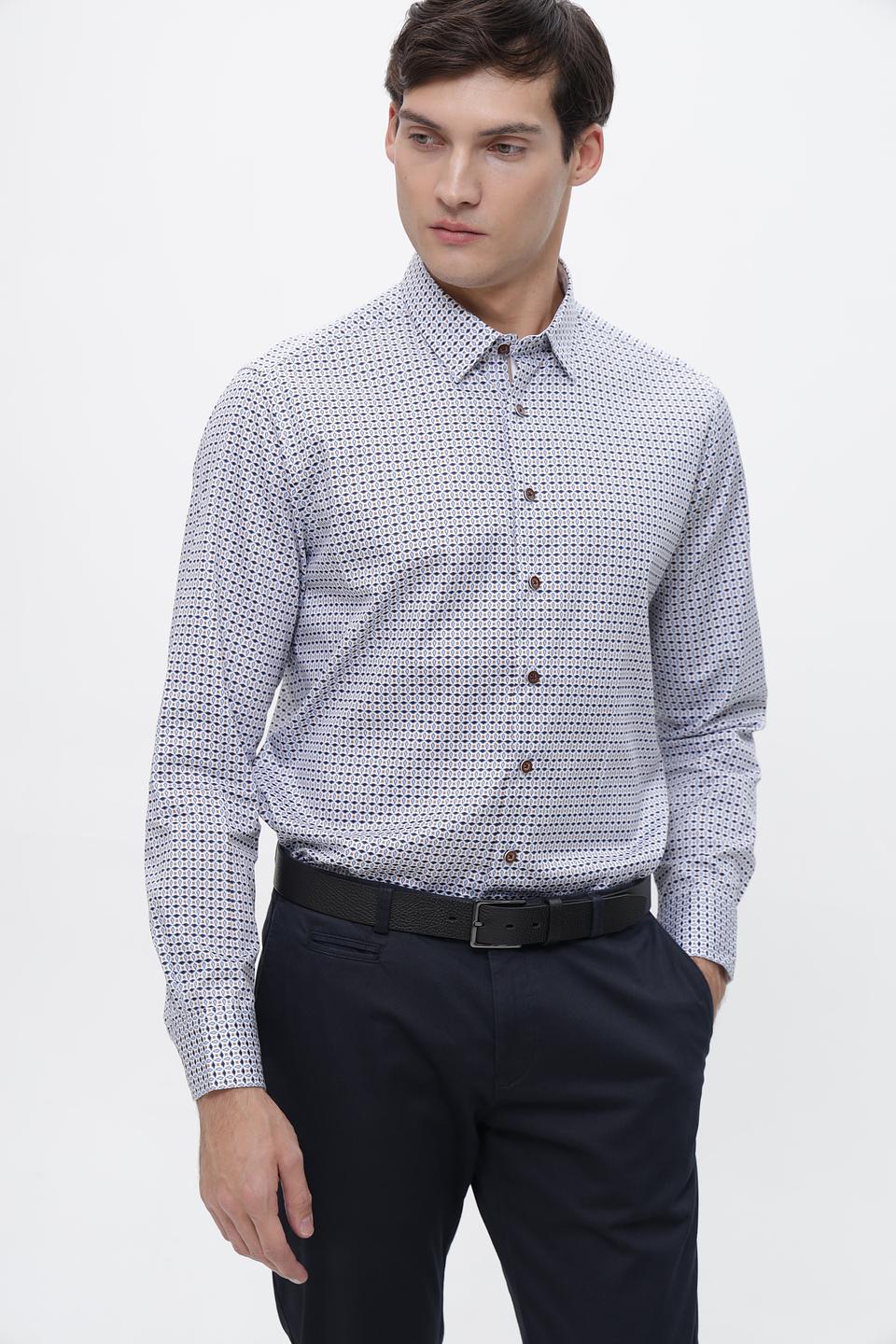 Рубашка Bugatti с принтом