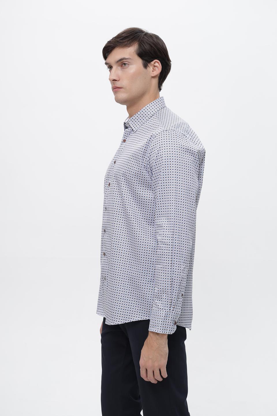 Рубашка Bugatti с принтом