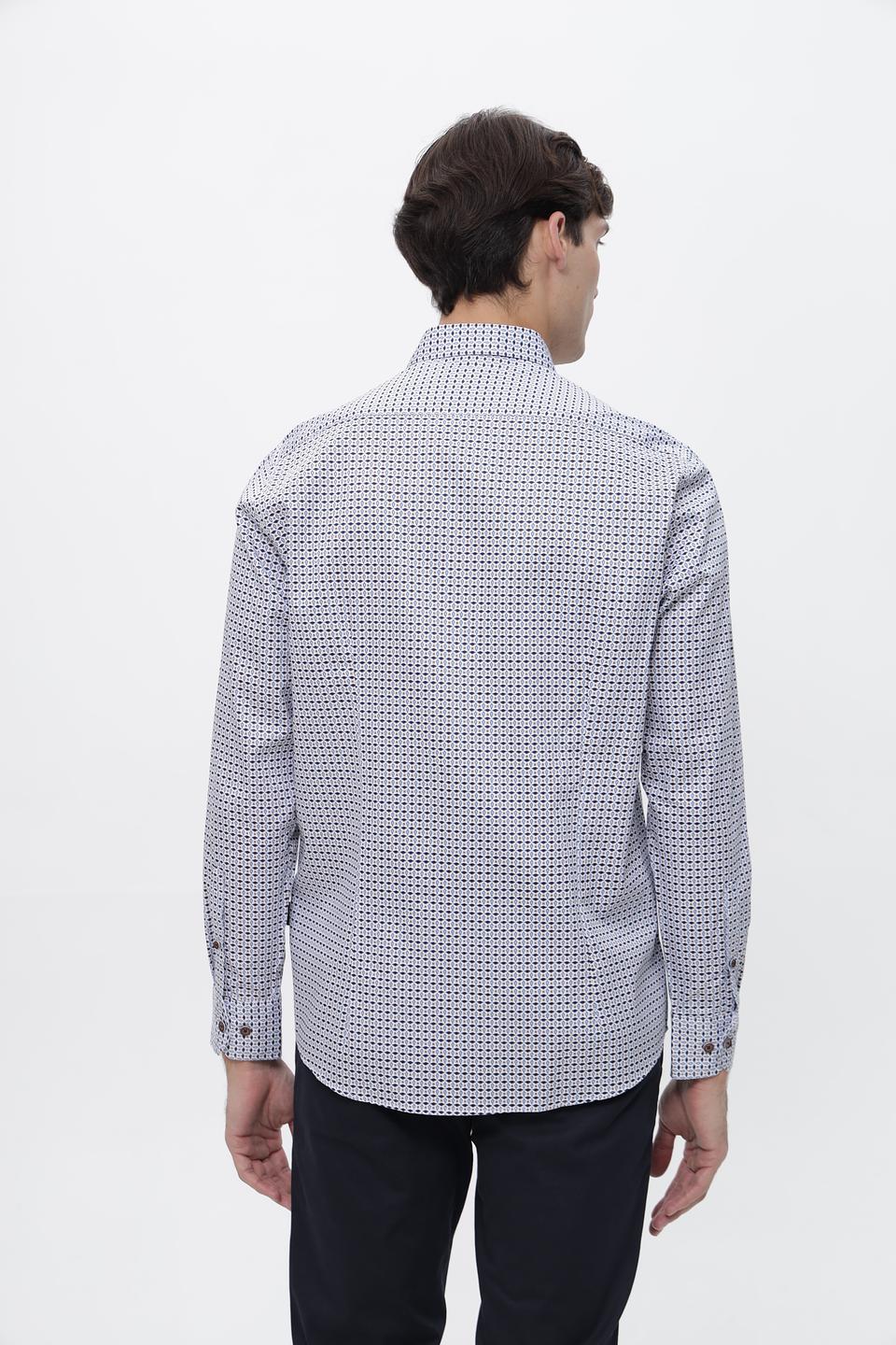 Рубашка Bugatti с принтом