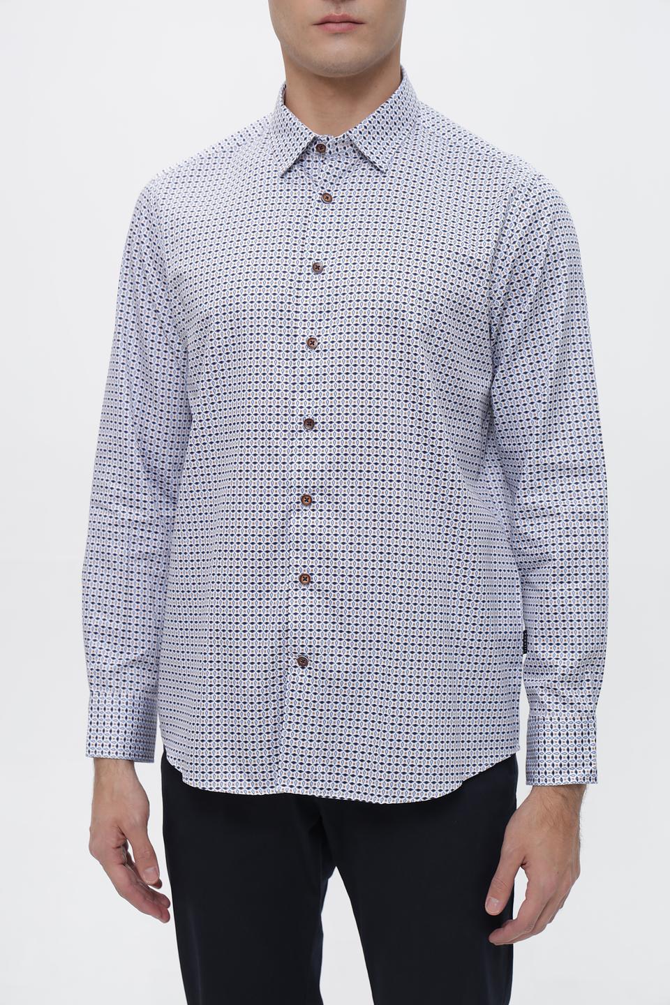 Рубашка Bugatti с принтом