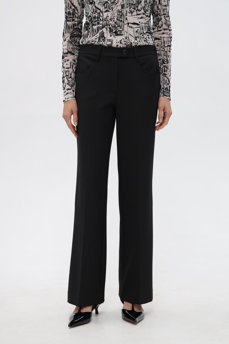 Брюки ZRS клёш чёрные