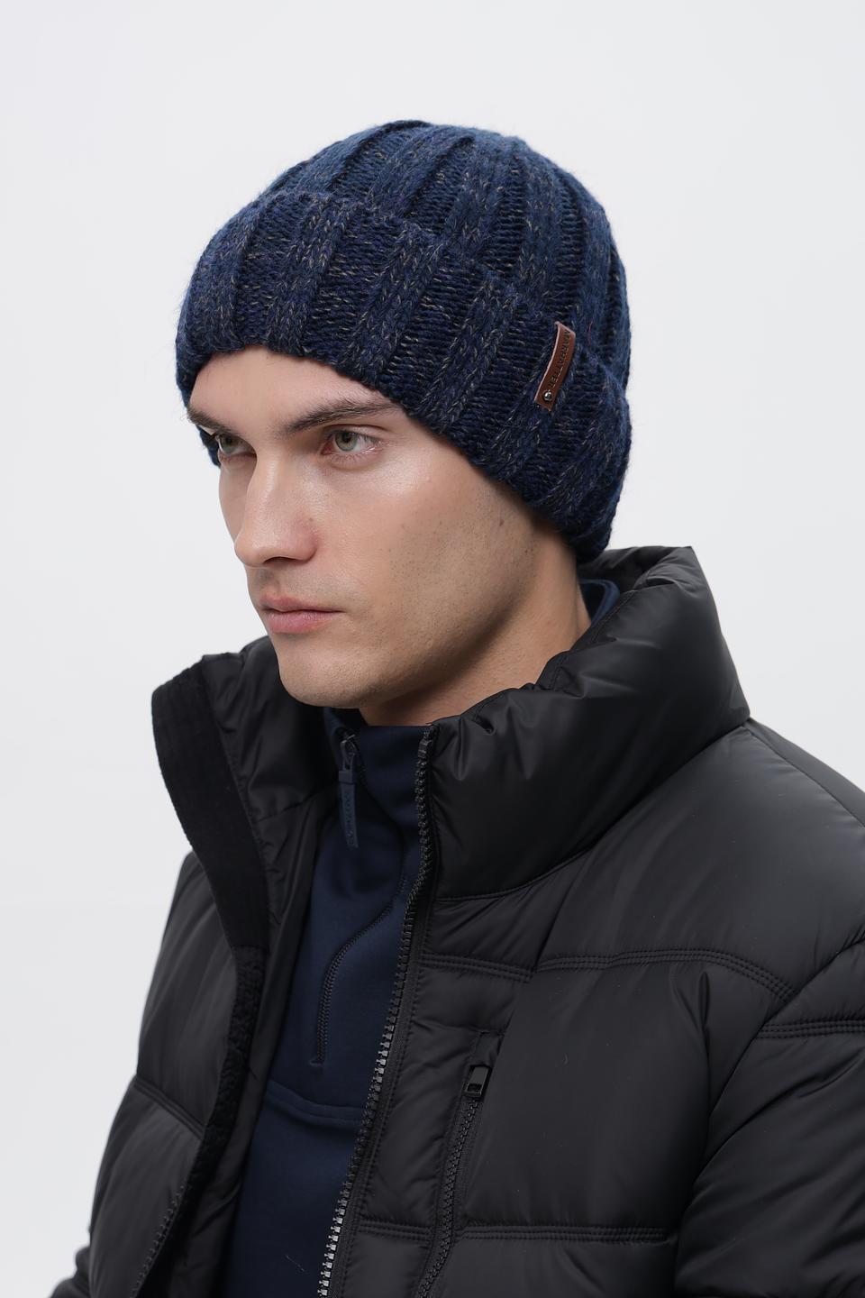 Шапка Marhatter вязаная синяя