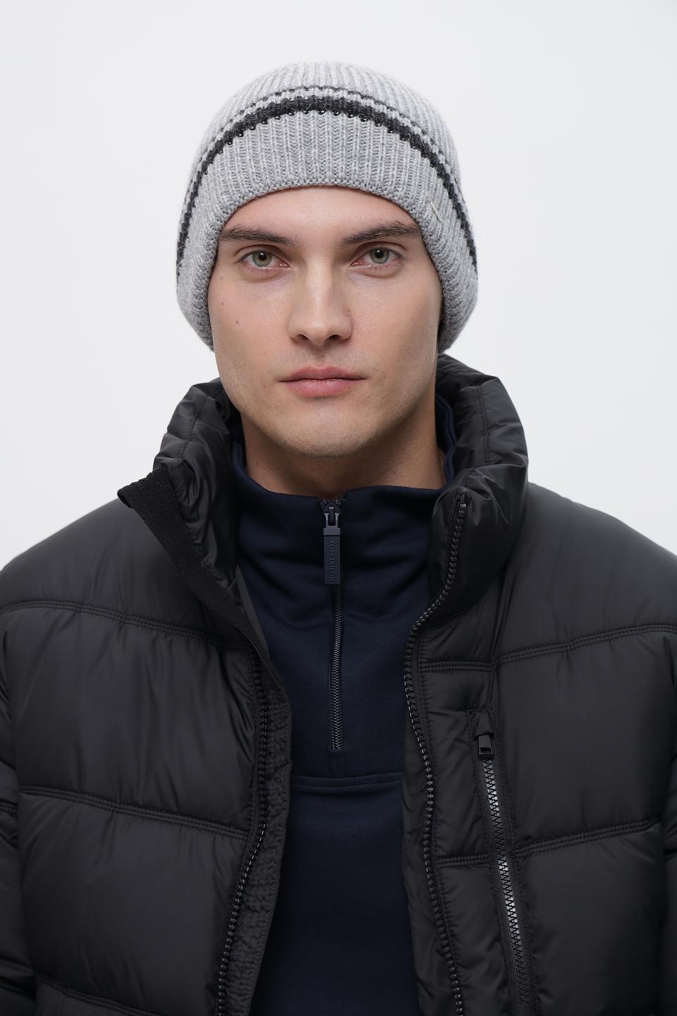 Шапка Marhatter серая с полоской