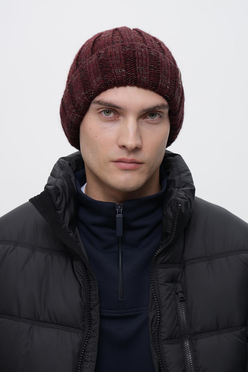 Шапка Marhatter вязаная бордовая