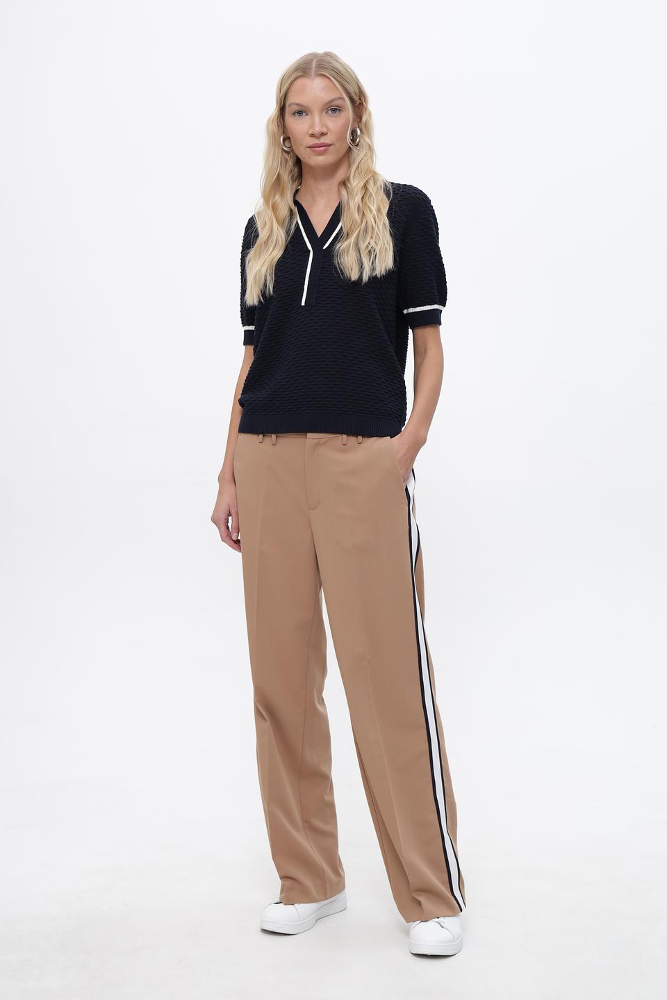 Поло Steilmann с белой отделкой