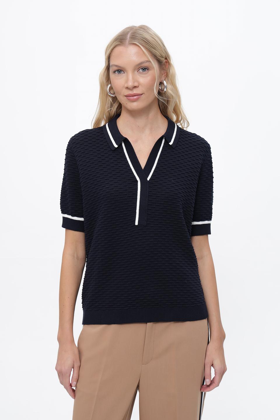 Поло Steilmann с белой отделкой